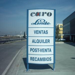 cartel exterior carocarretillas